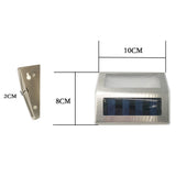 4 Pack Solar Deck Lights Outdoor LED Step Lights for Stairs Pathway Patio Garden Yard White