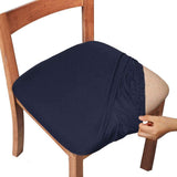 4Pcs Stretch Dining Chair Covers Water Resistant Chair Slipcovers for Dining Room Wedding Banquet Navy