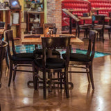 4Pcs Stretch Dining Chair Covers Water Resistant Chair Slipcovers for Dining Room Wedding Banquet Black