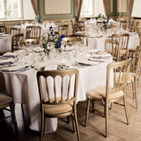 4Pcs Stretch Dining Chair Covers Water Resistant Chair Slipcovers for Dining Room Wedding Banquet Beige