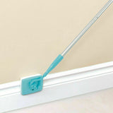 Long Handle Baseboard Cleaner 360 Degrees Swivel Microfibre Brush for Skirting Boards Mouldings Door Frames