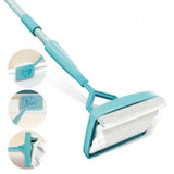 Long Handle Baseboard Cleaner 360 Degrees Swivel Microfibre Brush for Skirting Boards Mouldings Door Frames