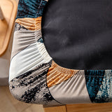 2Pcs Dining Chair Covers Stretch Cushion Slipcover Seat Cover Washable Protectors Style 2