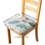 2Pcs Dining Chair Covers Stretch Cushion Slipcover Seat Cover Washable Protectors Style 6