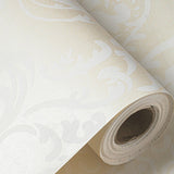 3 Meters Self Adhesive Wallpaper Peel and Stick Non Woven Wall Sticker for Living Room Bedroom Study Kitchen Beige