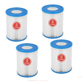4PCS Replacement Filter Cartridges Compatible with Bestway Swimming Pool Pumps 58383 58386