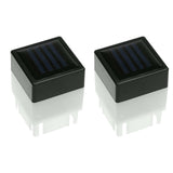 2Pcs Solar Fence Post Lights Outdoor Solar Deck Lights Patio Landscape Lamps White