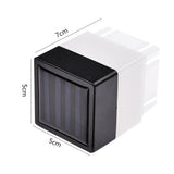 2Pcs Solar Fence Post Lights Outdoor Solar Deck Lights Patio Landscape Lamps Warm
