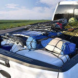 120x90cm Roof Cargo Net Mesh Organizer Truck Bungee Cord Net with  Plastic Hook