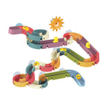 48 Pieces Baby Bath Toys DIY Slide Way Toy Set with Suction Cups
