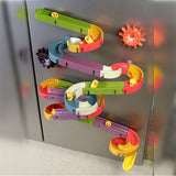 48 Pieces Baby Bath Toys DIY Slide Way Toy Set with Suction Cups
