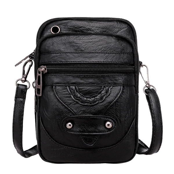 Women's Shoulder Bag Multi-Pocket Crossbody Bag Black