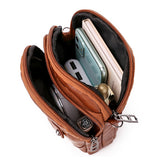 Women's Shoulder Bag Multi-Pocket Crossbody Bag Brown