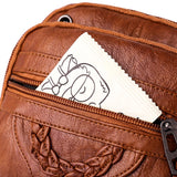 Women's Shoulder Bag Multi-Pocket Crossbody Bag Brown