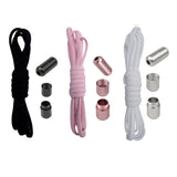 3 Pairs Shoelace Unisex Elastic No Tie Shoe Laces Screw Shoelaces Lazy Shoe Lace Style 1