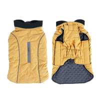 Reflective Winter Pet Dog Coat Puppy Vest Dog Jacket Pets Clothes Yellow