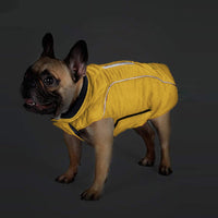 Reflective Winter Pet Dog Coat Puppy Vest Dog Jacket Pets Clothes Yellow