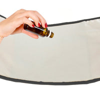 2 Pieces Castor Oil Pack Kit Compress Reusable Castor Oil Wrap for Waist and Neck Black