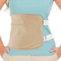 2 Pieces Castor Oil Pack Kit Compress Reusable Castor Oil Wrap for Waist and Neck Khaki