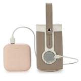 Adjustable Portable USB Baby Milk Bottle Warmer Travel Heater Feeding Milk Pouch Bag Insulation Bag Brown