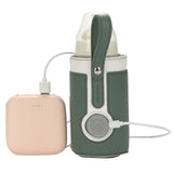 Adjustable Portable USB Baby Milk Bottle Warmer Travel Heater Feeding Milk Pouch Bag Insulation Bag Green