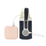 Adjustable Portable USB Baby Milk Bottle Warmer Travel Heater Feeding Milk Pouch Bag Insulation Bag Blue