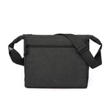 Retro Canvas Shoulder Messenger Bag Crossbody Satchel Travel for Men Black