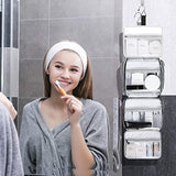 Hanging Travel Toiletry Bag Large Capacity Wash Bag Cosmetic Bag Blue