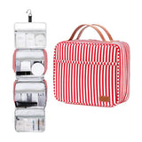 Hanging Travel Toiletry Bag Large Capacity Wash Bag Cosmetic Bag Red