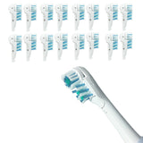 16Pcs Set Double-Headed Replacement Toothbrush Heads Compatible with Oral-B 3733 4732 4734