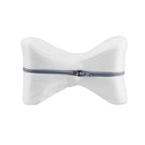 Memory Foam Leg Knee Pillow for Side Sleeper Knee Support Pillow Cushion White
