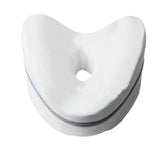 Memory Foam Leg Knee Pillow for Side Sleeper Knee Support Pillow Cushion White