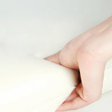Memory Foam Leg Knee Pillow for Side Sleeper Knee Support Pillow Cushion White