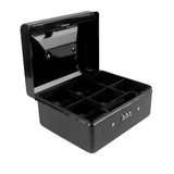 Lockable Cash Box Deposit Slot Petty Cash Money Box Safe Black