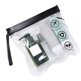 4Pcs Clear Toiletry Bag Carry-on Travel Makeup Pouch Transparent Bag for Cosmetics Liquids With Handle