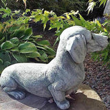 Garden Dog Figurine Dog Statue Garden Decor Indoor Outdoor Lawn Courtyard Ornament Style 1