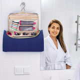 Travel Case Compatible with Dyson Airwrap Styler and Attachments Portable Storage Bag with Hanging Hook Blue