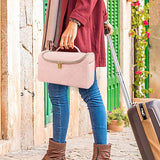 Travel Case Compatible with Dyson Airwrap Styler and Attachments Portable Storage Bag with Hanging Hook Pink