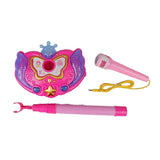 Karaoke Machine with 2 Microphones Adjustable Stand Musical Toys Pink