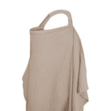 Nursing Cover Mother Nursing Apron Breastfeeding Cover with Adjustable Hoop Camel