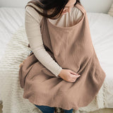 Nursing Cover Mother Nursing Apron Breastfeeding Cover with Adjustable Hoop Camel