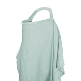 Nursing Cover Mother Nursing Apron Breastfeeding Cover with Adjustable Hoop Green