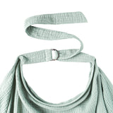 Nursing Cover Mother Nursing Apron Breastfeeding Cover with Adjustable Hoop Green