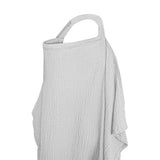 Nursing Cover Mother Nursing Apron Breastfeeding Cover with Adjustable Hoop Grey