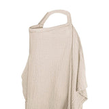 Nursing Cover Mother Nursing Apron Breastfeeding Cover with Adjustable Hoop Khaki