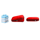 3Pcs Travel Compression Packing Cube Luggage Packing Bag Clothing Storage Bags Red
