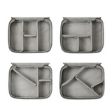 Cable Organizer Bag Electronic Accessory Organizer Travel Storage Case Black