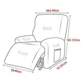 Water-Resistant Recliner Sofa Covers Soft Sofa Couch Slipcover Protector Light Gray