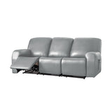 Water-Resistant Recliner Sofa Covers Soft Sofa Couch Slipcover Protector Light Gray