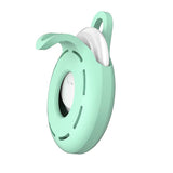 4Pcs For Apple Airtag Case Cover Anti-lost Keychain Ring Protective Case Green